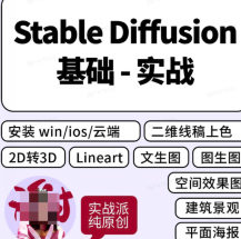 谢安妮SD教程安装-线稿-上色-二维转三维